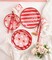 Valentines Day Plates and Napkins Sets - Serves 16 - Includes Paper Cups Cutlery for Valentine Decor Party Supplies Paper Straws Valentines Day Decor Valentine's Day Decorations